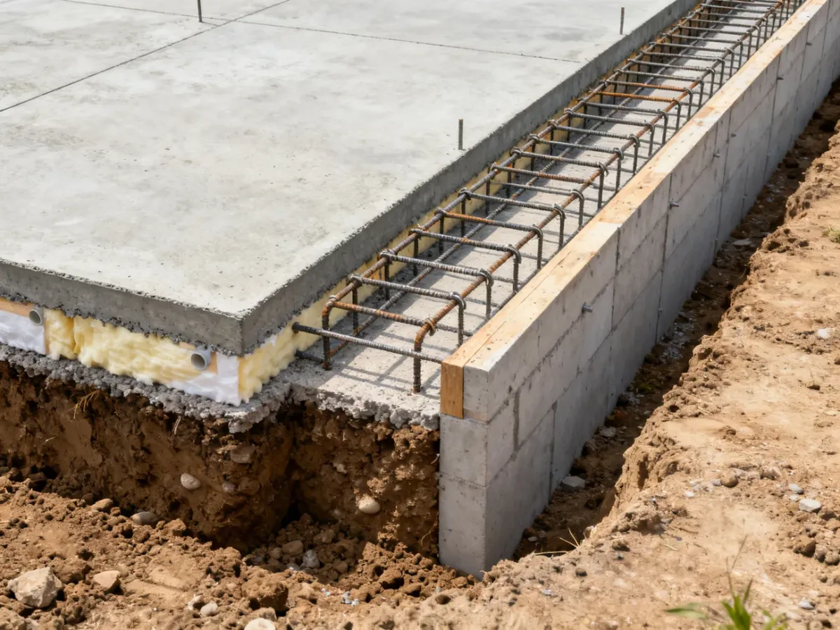 Porównanie płyty fundamentowej i tradycyjnych ław fundamentowych na placu budowy