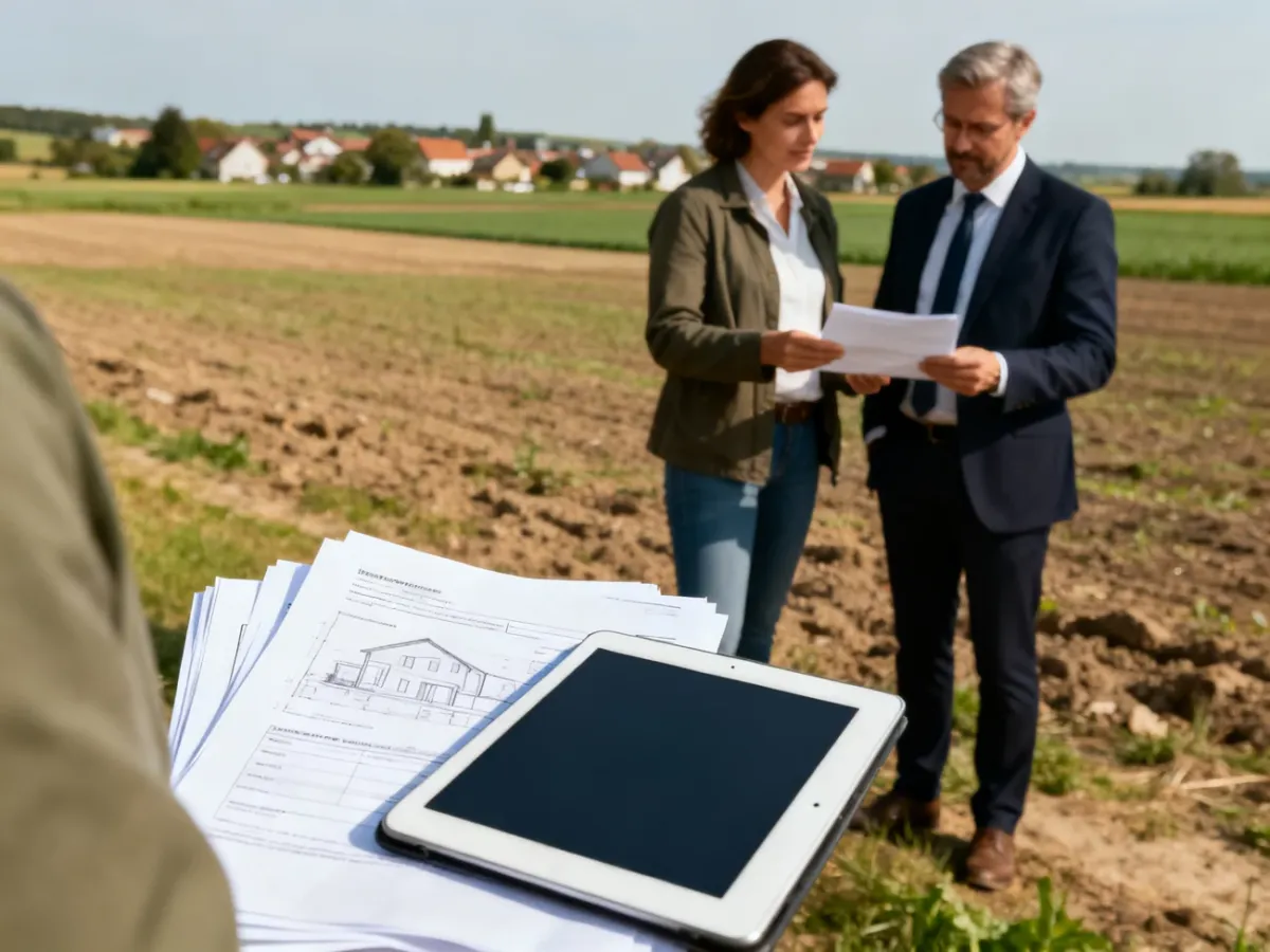 Inwestor analizujący możliwość budowy domu na działce rolnej