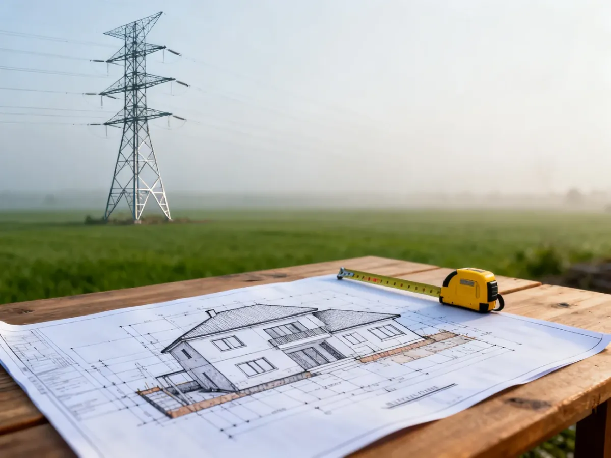 Linie energetyczne a budowa domu – przepisy i odległości
